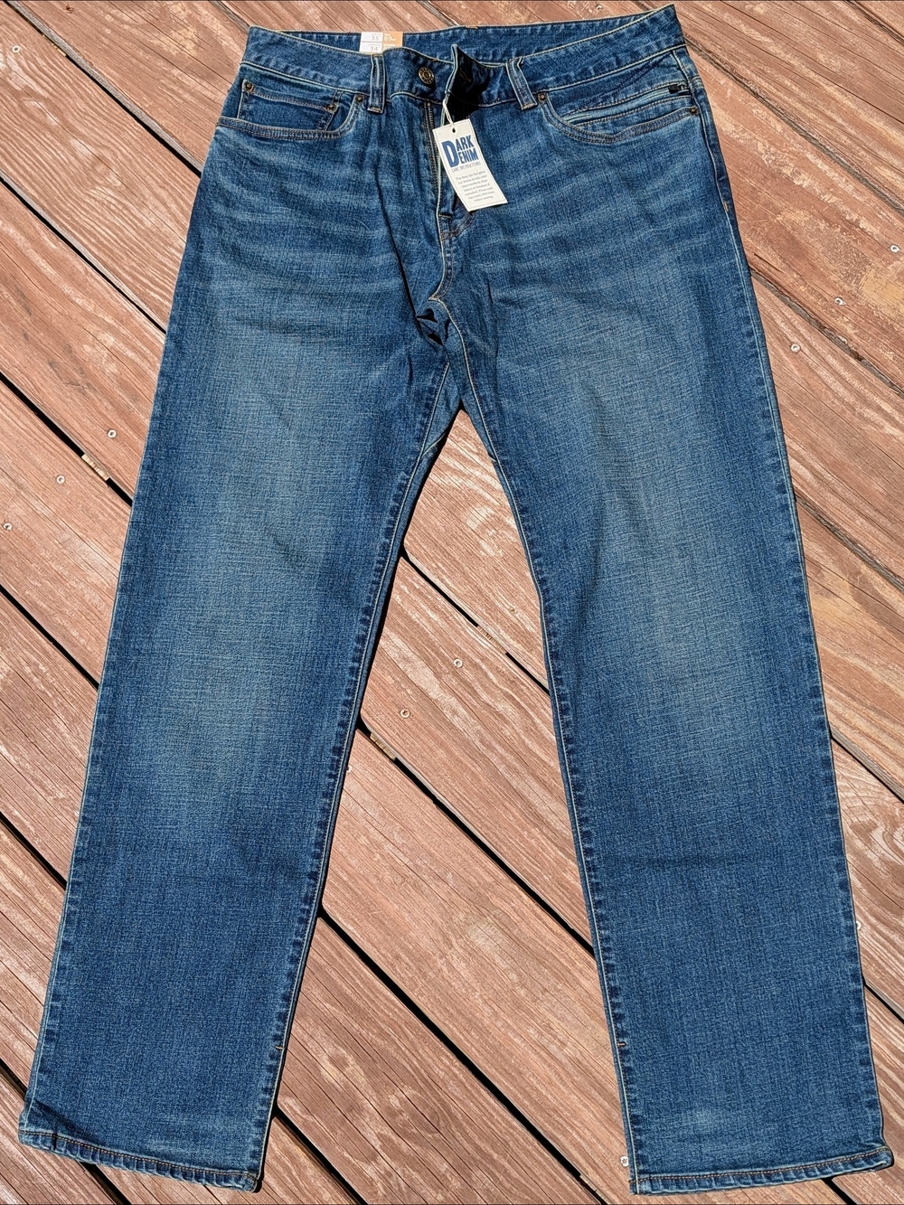 Prana Men's Straight Jeans in Blue Denim